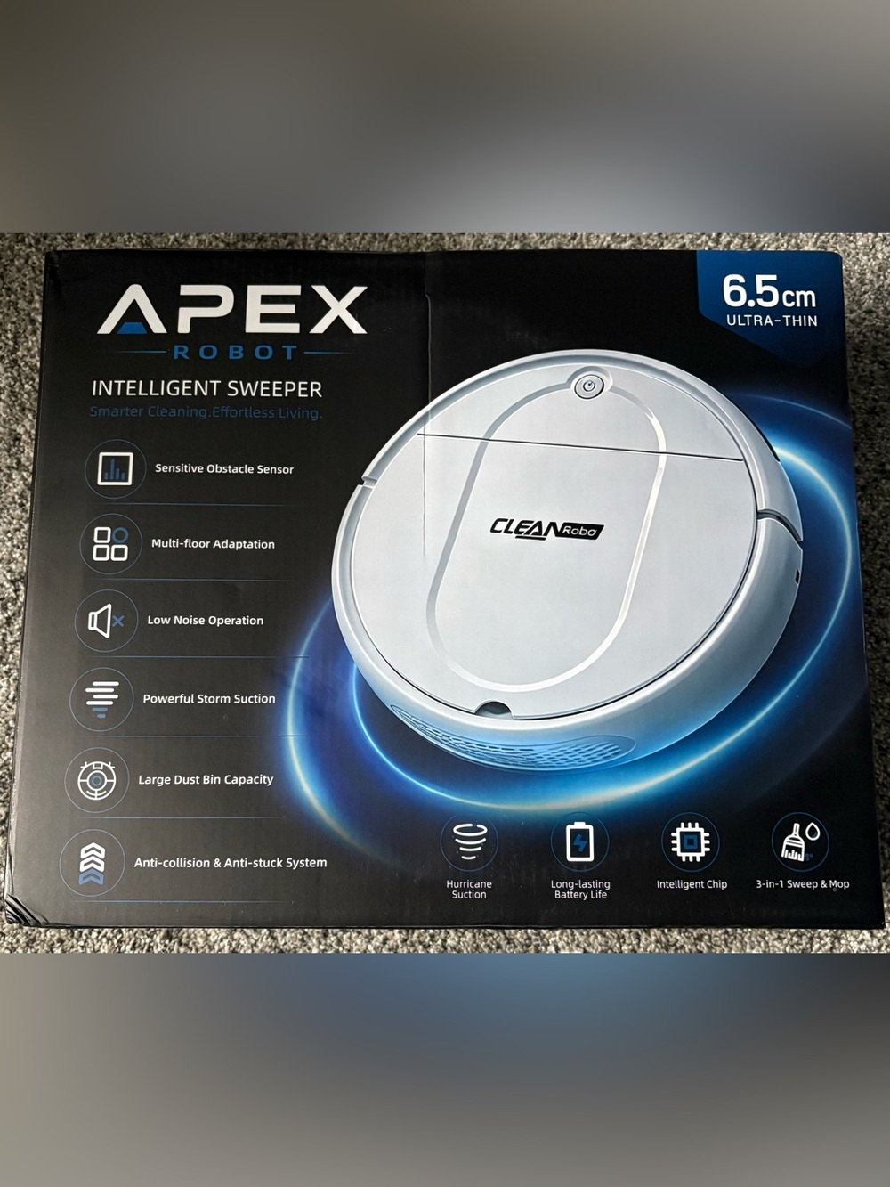 Robotic Vacuum/Mop - Intelligent Sweeper
